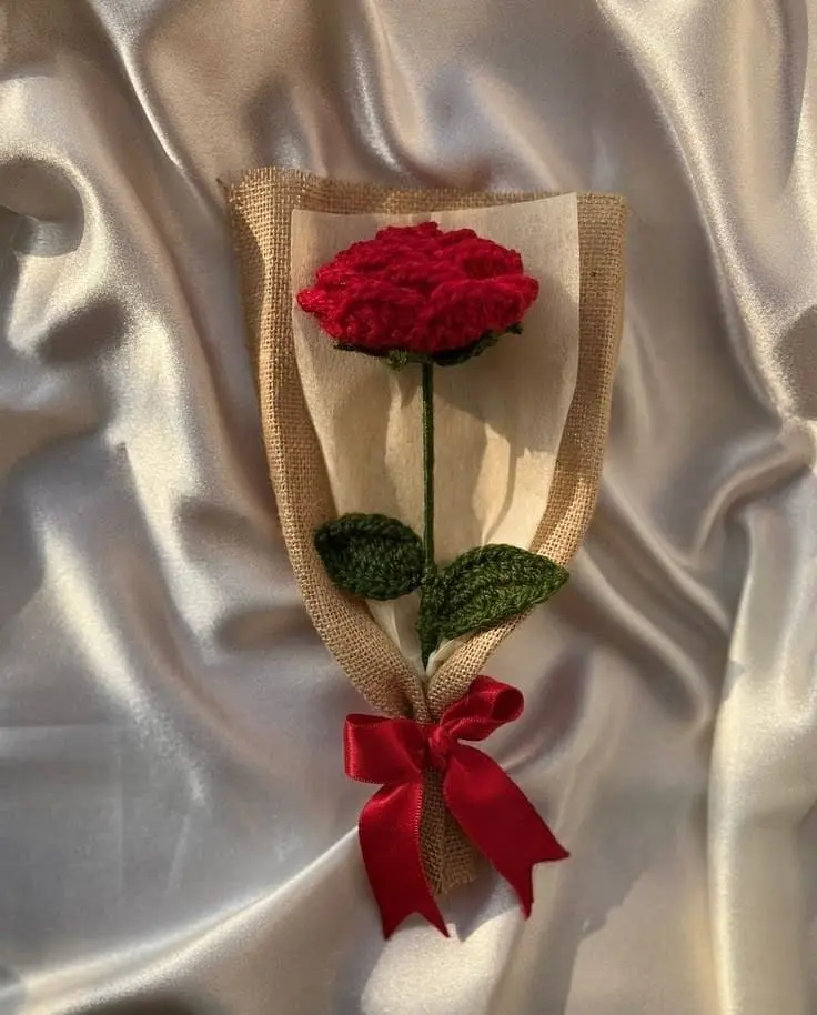 Crochet Red Rose❤️
