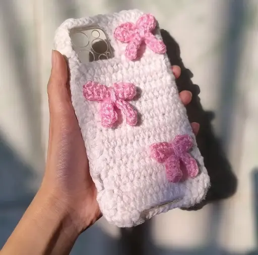 Crochet bow case🎀